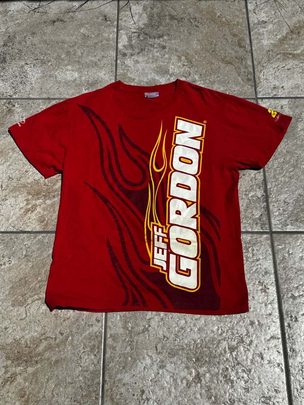Vintage NASCAR Jeff Gordon DuPont Flames T Shirt